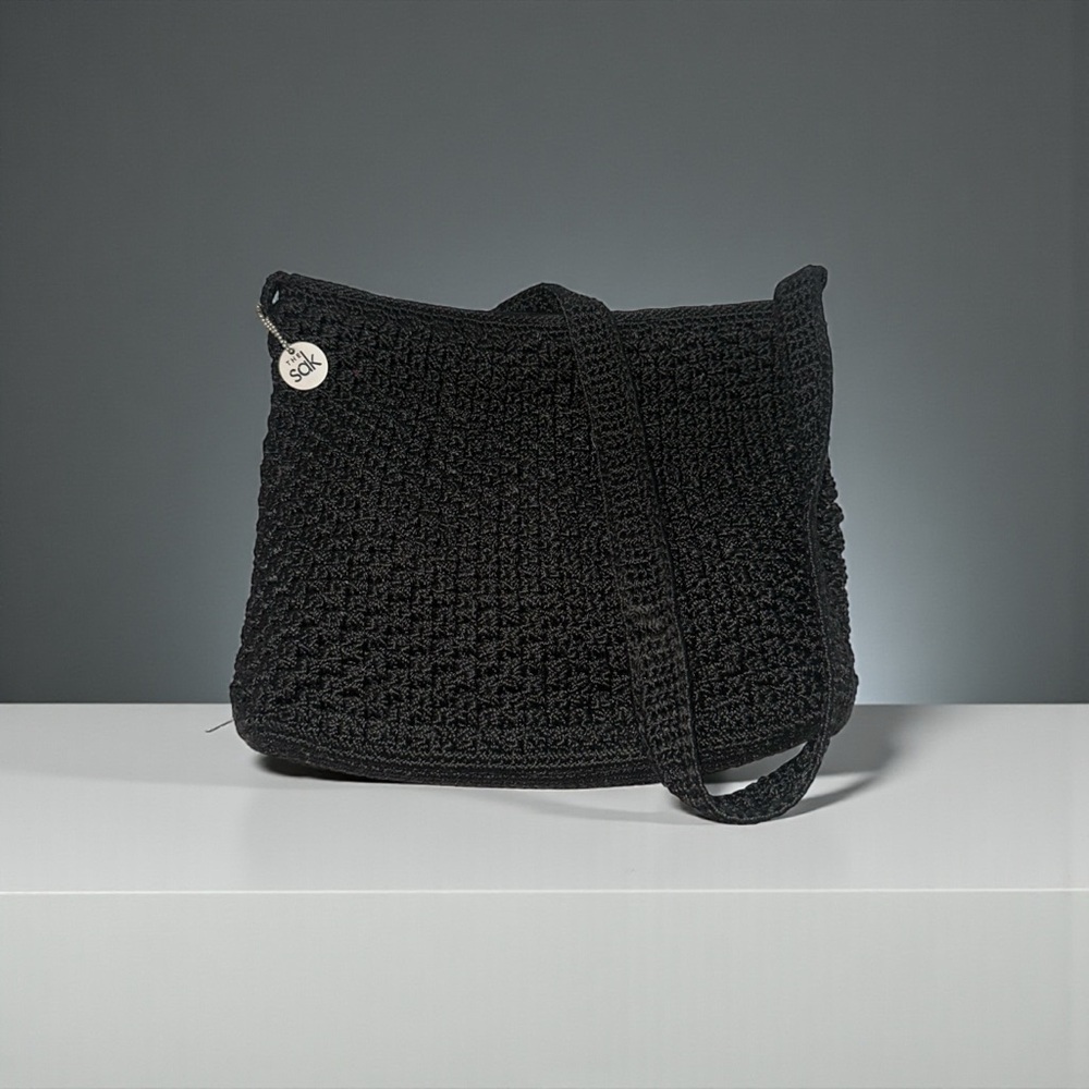 The Sak Lucia Crochet Crossbody Bag Black